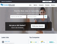 Tablet Screenshot of careerbilla.com